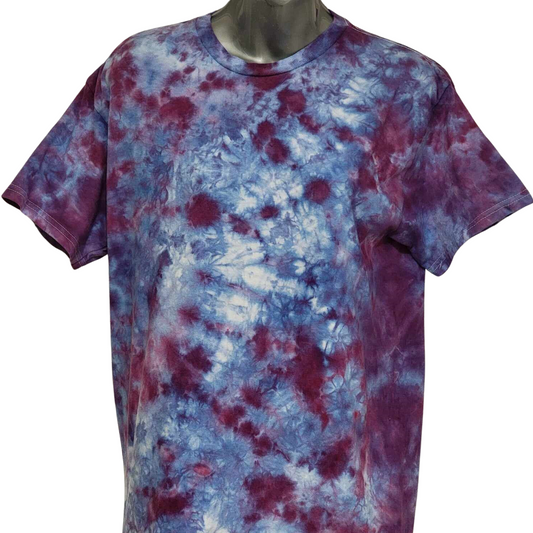 Ice Tie Dye Crewneck T-Shirt Purple Ice